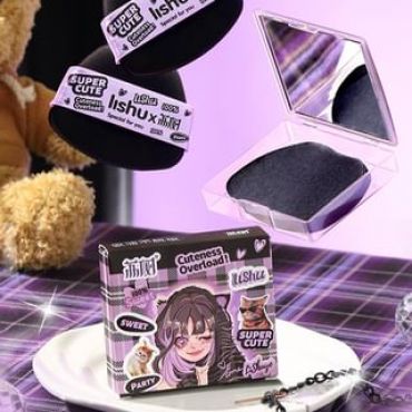 lishu  - Bamboo Charcoal Portable Powder Puff Blotting Paper - 2 Types Bamboo Charcoal Granules (100pcs)