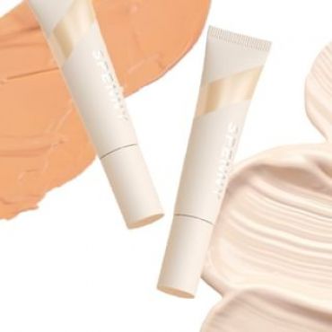 SPENNY - New Travel Size Long-Lasting Liquid Foundation - 2 Colors #385 Olive White - 12ml