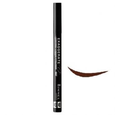 RIMMEL LONDON - Exaggerate Lasting Liquid Eyeliner WP 002 Brown 1 pc