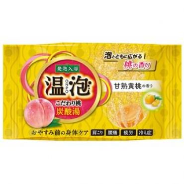 EARTH - ONPO Carbonated Bath Bomb Tablet Yellow Peach - 45g