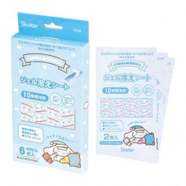 Skater - Sanrio Cinnamoroll & Kuma-san Cooling Gel Sheet 6 pcs 2 sheets × 3 packs - 110×40mm
