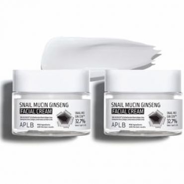 APLB - Snail Mucin Ginseng Facial Cream Set 2 pcs