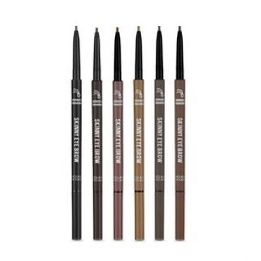 HOLIKA HOLIKA - Wonder Drawing Skinny Eyebrow - 6 Colors NEW - #01 Ash Black