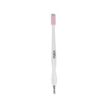 PARSA Beauty - Cuticle Knife with Ceramic Hoof Stick Pink & White