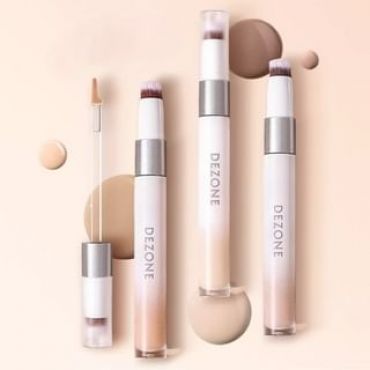DEZONE - Dual Head Flawless Concealer with Brush - 4 Shades P02 Natural - 4.9g