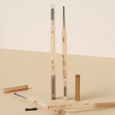 CZEL - Velvet Fine Eyebrow Pencil - 4 Colors SE04# Mist Grey - 0.08g