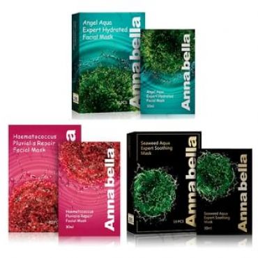 Anna Bella - Facial Mask Seaweed Aqua Expert Soothing - 10 pcs