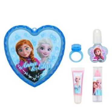 SHOBIDO - Disney Frozen Heart Case Cosmetic Set 5 pcs