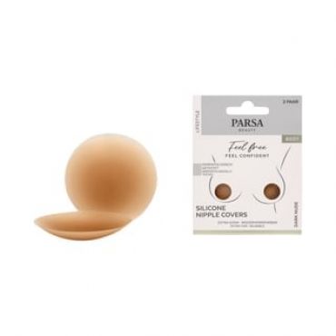 PARSA Beauty - Silicone Nipple Covers - Skin-friendly & Reusable Dark Nude