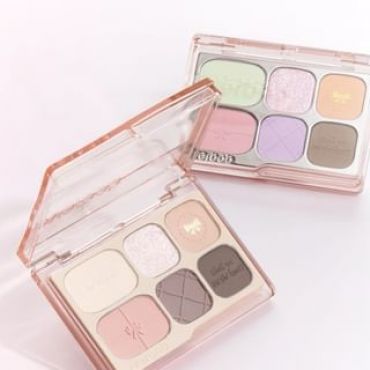 everbab - Bow Series 6-Color Eyeshadow Palette - 2 Types 01# Pink Ribbon - 10.5g
