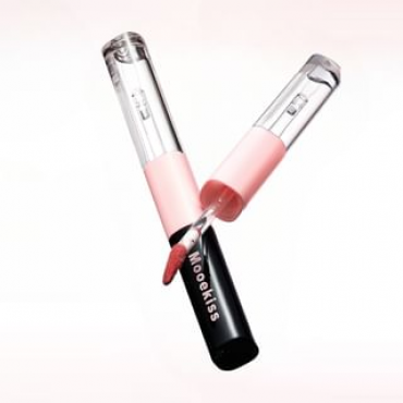 Mooekiss - Dual-Effect Essence Lip Gloss - 5 Colors W5# Chestnut Milk Tangerine (3.1g × 2)