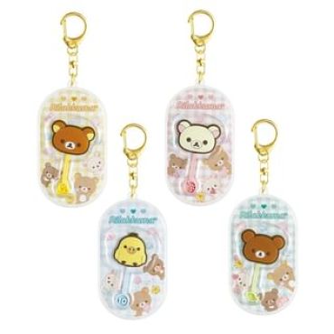 Rilakkuma Chocolate Style Bag Charm Chairoikoguma - 80×44×7mm