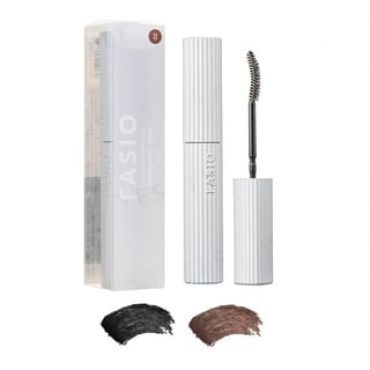 Kose - Fasio Permanent Curl Mascara Waterproof Long 02 Brown