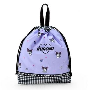 Kuromi Letter Drawstring Tote Bag 1 pc