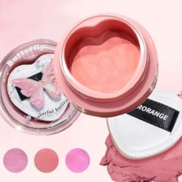 HERORANGE - Butterfly Rhyme Air Powder Blusher Cream - (1-3) #01 - 5g