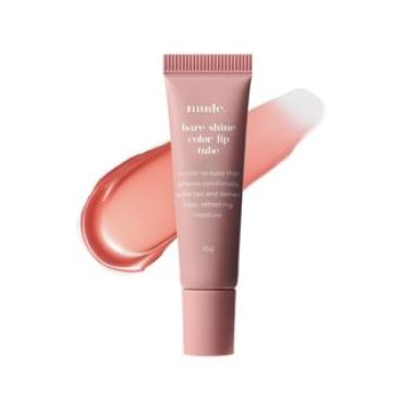 mude - Bare Shine Color Lip Tube - 2 Colors #02 Rose Taupe