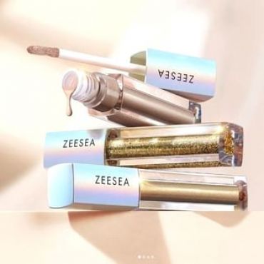 ZEESEA - Glitter Liquid Eyeshadow - 3 Colors #04 sunset boulevard - 2.8g