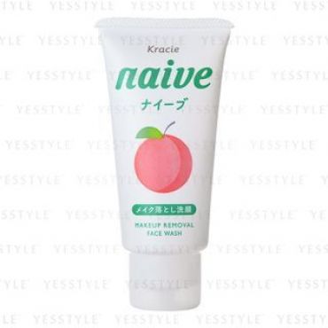 Kracie - Naive Makeup Removal Face Wash 45g Peach Leaf
