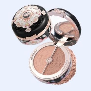 Flower Knows - Butterfly Cloud Collar Highlighting & Blush Duo Powder - 05 #05 Pearwood - 6g
