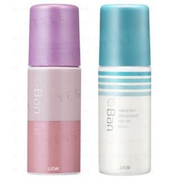 LION - Ban Nano Ion Block Deodorant Roll-On Soap - 40ml