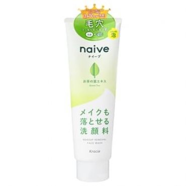 Kracie - Naive Makeup Removal Face Wash Green Tea - 200g