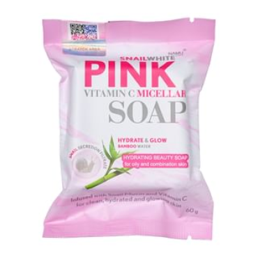 NAMU LIFE SNAILWHITE - Pink Vitamin C Micellar Soap 60g