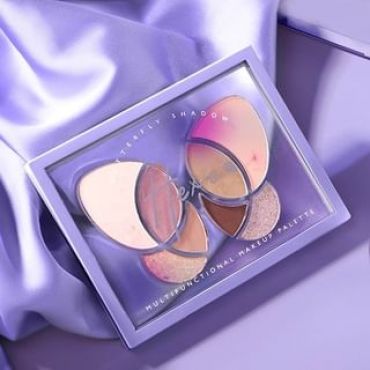 HEXZE - Butterfly 8 Colors Eyeshadow Palette - Purple Star #B02 - 8g