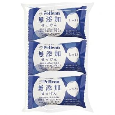 Pelican Soap - Additive-Free Soap Moist 100g x 3pcs