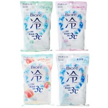Kao - Biore Cold Body Wipes Fragrance Free - 20 pcs