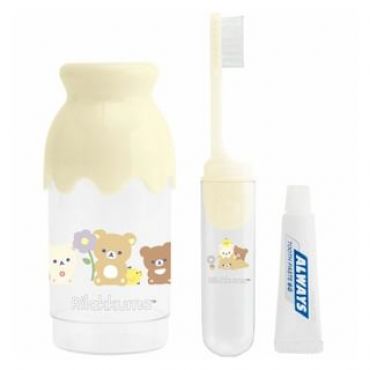 San-X - Rilakkuma Toothbrush Set Yellow 1 set