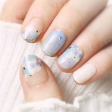 Lunacaca - Hydrangea Blooms Nail Art Stickers 24 pcs