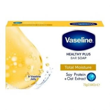 Vaseline - Healthy Plus Bar Soap Total Moisture Soy Protein + Oat Extract 75g