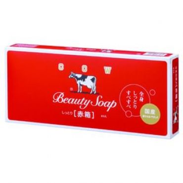 Cow Brand Soap - Beauty Soap Moisture Rose - 90g x 6
