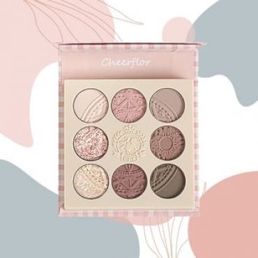 CHEERFLOR - Farley Garden Magic Circle Embossed Eyeshadow - CFR968 Morandi Pink CFR968 Morandi Pink - 6.8g