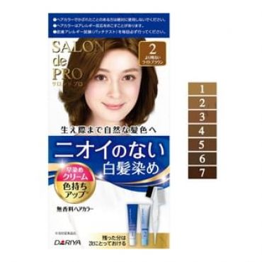 DARIYA - Salon De Pro Unscented Gray Hair Quick Color Cream 5 Natural Brown