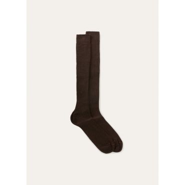 Loro Piana - Calza Costina Cash -seta, Man, Decadent Chocolate, Size: XS