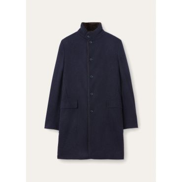 Loro Piana - Sweater Coat Light Cash Double/castorino, Man, Navy Blue, Size: L