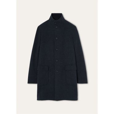 Loro Piana - Sweater Coat Light Cash Double, Man, Blue Navy, Size: XL