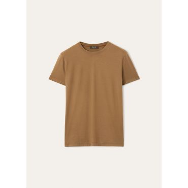 Loro Piana - Kim T-shirt Jersey Gok, Man, Sandcastle, Size: XL