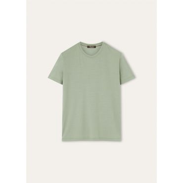 Loro Piana - Kim T-shirt Jersey Gok, Man, Shamrock, Size: XXXXL