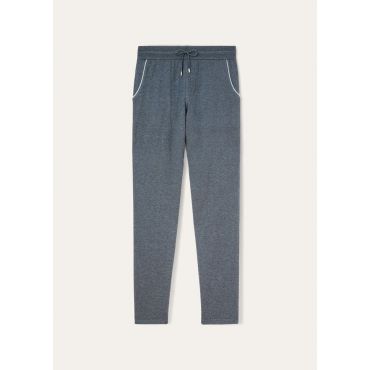 Loro Piana - Pantalone Leasure Cash Cotton, Man, Gray Melange, Size: XS