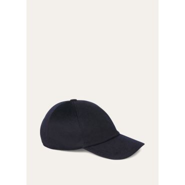 Loro Piana - Baseball S Velvet Cash Storm, Man, Blue Navy, Size: XL