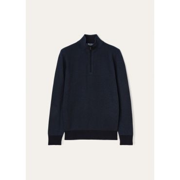 Loro Piana - Mezzocollo Roadster Pull Light, Man, Navy Blue/Nightly Blue Reserve, Size: 60