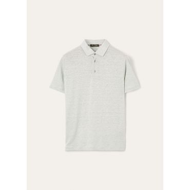 Loro Piana - Polo Shirt Mm Jersey Dublon, Man, Pale Tale, Size: M