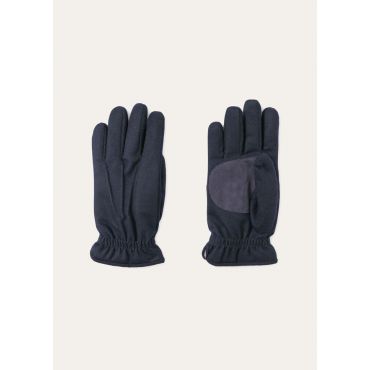 Loro Piana - Guanto Ashford Cash Storm And Suede, Man, Navy Blue, Size: M