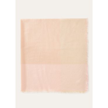 Loro Piana - Carre' Quadrilatero Del Silenzio Cash Silk, Woman, Feather Pink/Pink Ribbons, Size: NR