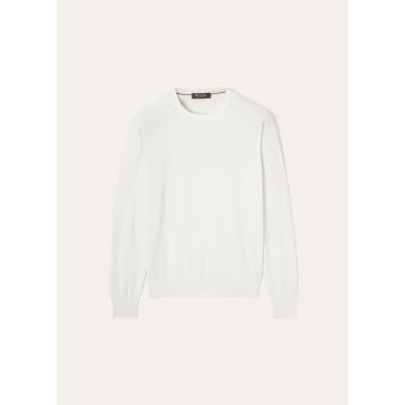 Loro Piana - Walkery Crewneck, White, Size: 56