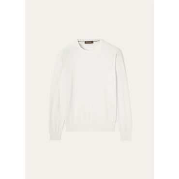 Loro Piana - Walkery Crewneck, White, Size: 56