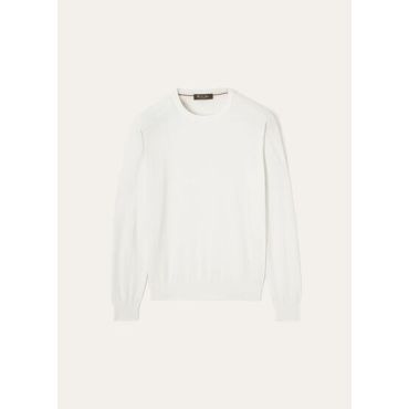 Loro Piana - Walkery Crewneck, White, Size: 56