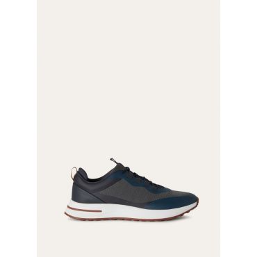Loro Piana - Week_end Walk Evo Performance Mesh Technical Film, Man, Charcoal Blue, Size: 45,5